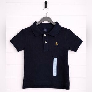Baby GAP Navy Blue Kids Pique Polo Shirt, 12-18mo